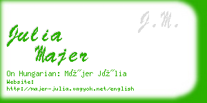julia majer business card